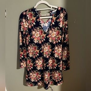 Cotton Bleu Velvet Dress